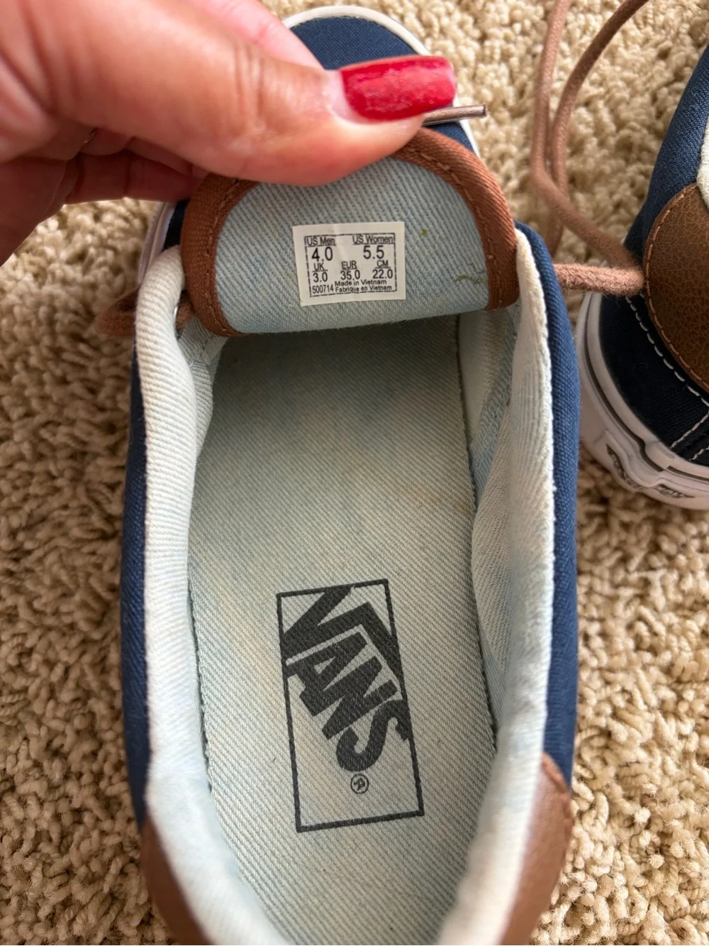 Vans Kids Navy Era 59 Sneaker